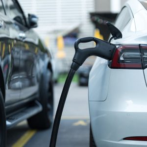 E-vehicle getting charged